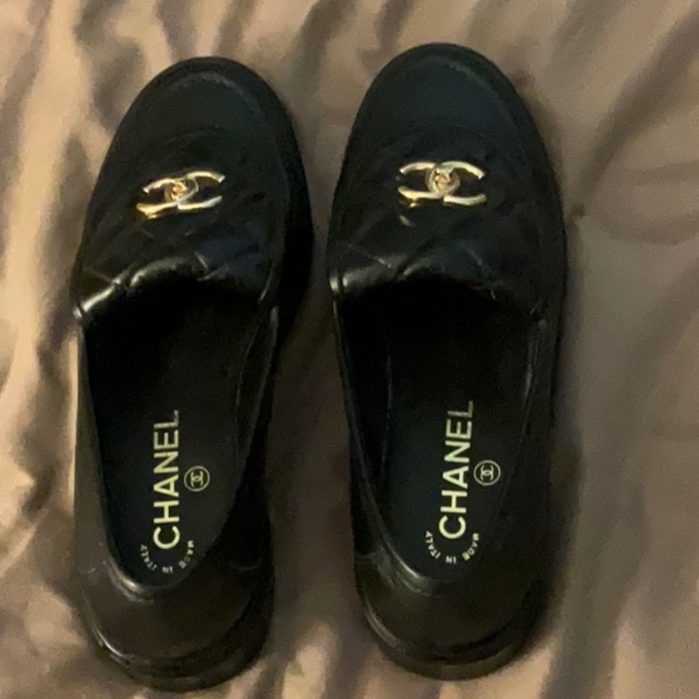 CHANEL Black loafers 38 - Picture 4 of 12